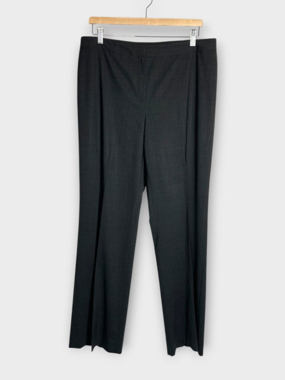 Lafayette 148 Virgin Wool Dress Pants Woman's Sz 12 Gray Career Office